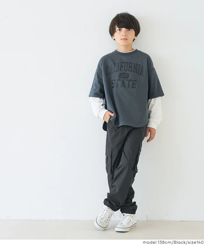 セール★1990円→990円 ロゴネームパラシュートパンツ キッズ メール便不可 - Image 11