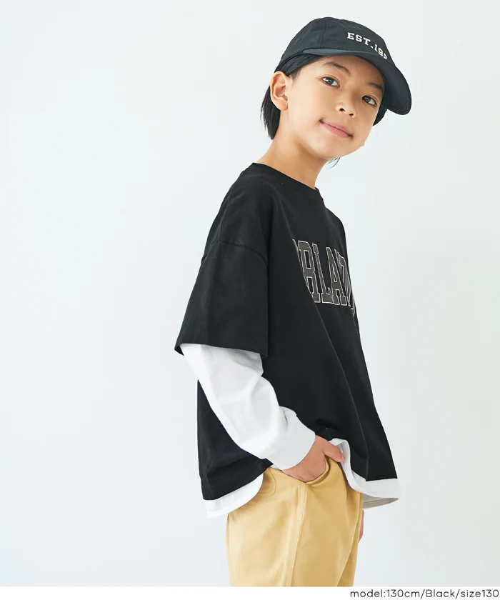 レイヤード長袖Tシャツ キッズ メール便不可 - Image 11