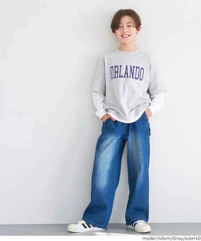 レイヤード長袖Tシャツ キッズ メール便不可 - Image 5