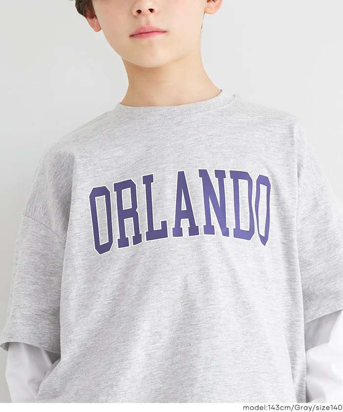 レイヤード長袖Tシャツ キッズ メール便不可 - Image 6