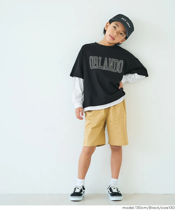 レイヤード長袖Tシャツ キッズ メール便不可 - Image 8
