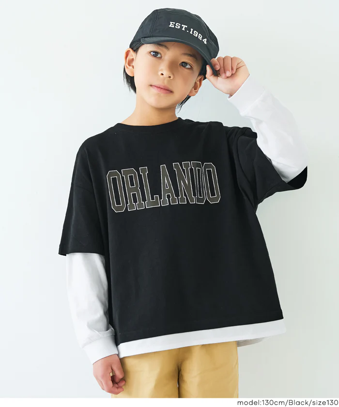 レイヤード長袖Tシャツ キッズ メール便不可 - Image 9