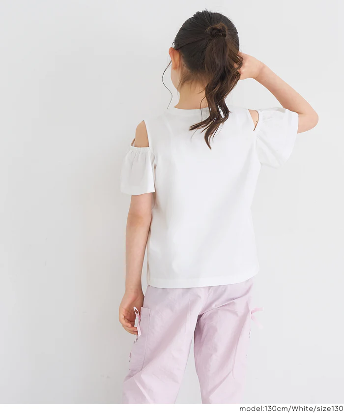 セール★990円→790円 肩あきフリルTシャツ キッズ メール便可 - Image 10