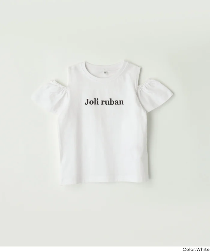 セール★990円→790円 肩あきフリルTシャツ キッズ メール便可 - Image 15
