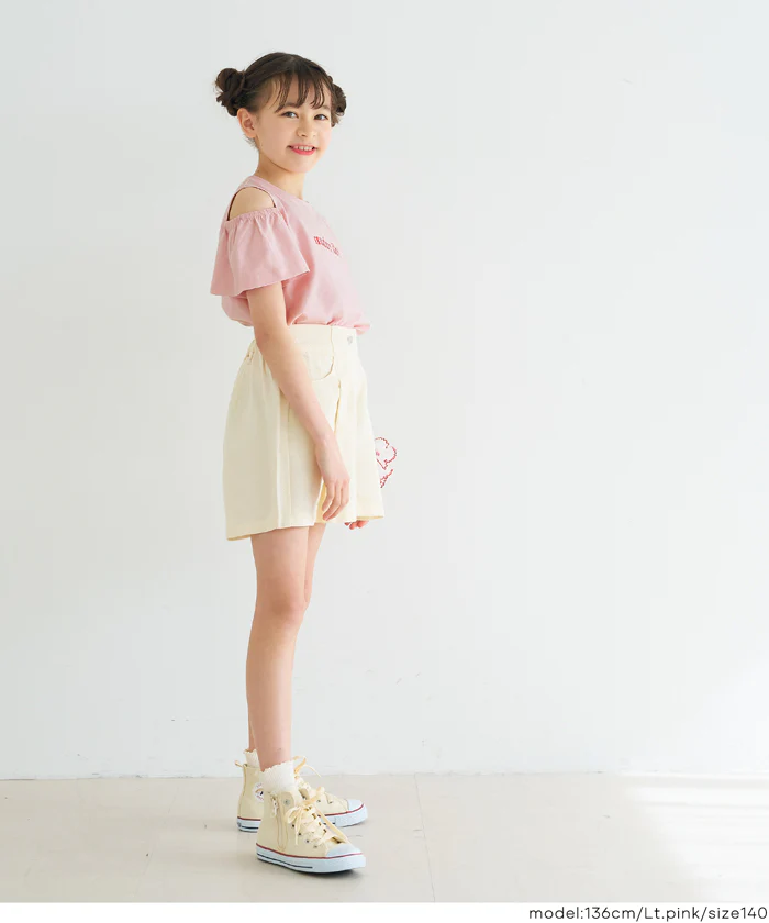 セール★990円→790円 肩あきフリルTシャツ キッズ メール便可 - Image 6