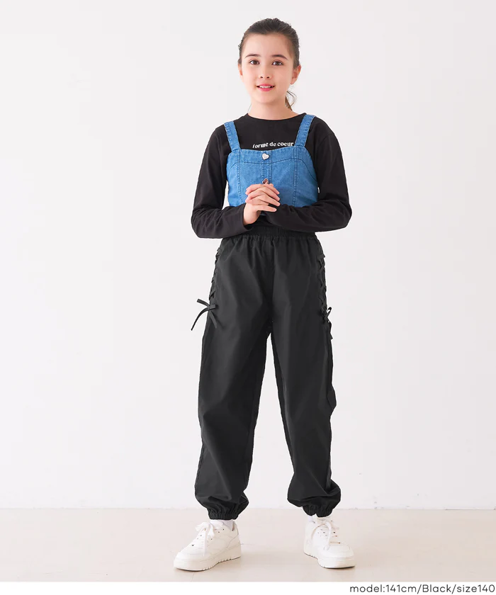 サイドレースアップパンツ キッズ メール便不可 - Image 5