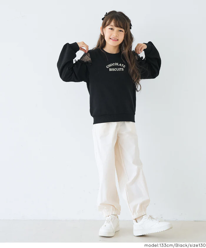 肩あきチュールスウェットトップス キッズ メール便不可 - Image 8