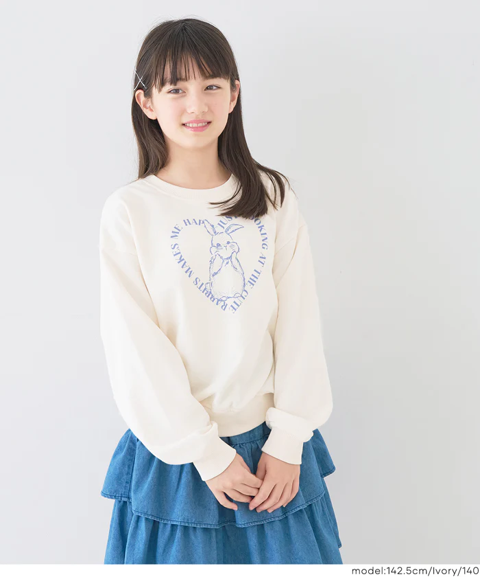 セール★1490円→550円 ウサギイラストスウェットトップス キッズ メール便不可 - Image 5