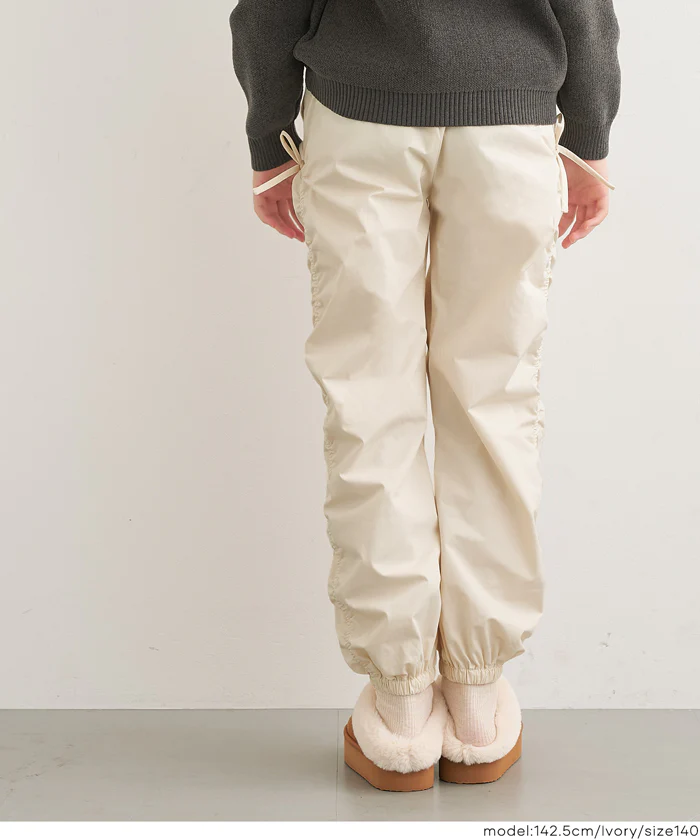 【DAILY WARM】裏微起毛サイドシャーリングパンツ キッズ メール便不可 - Image 4