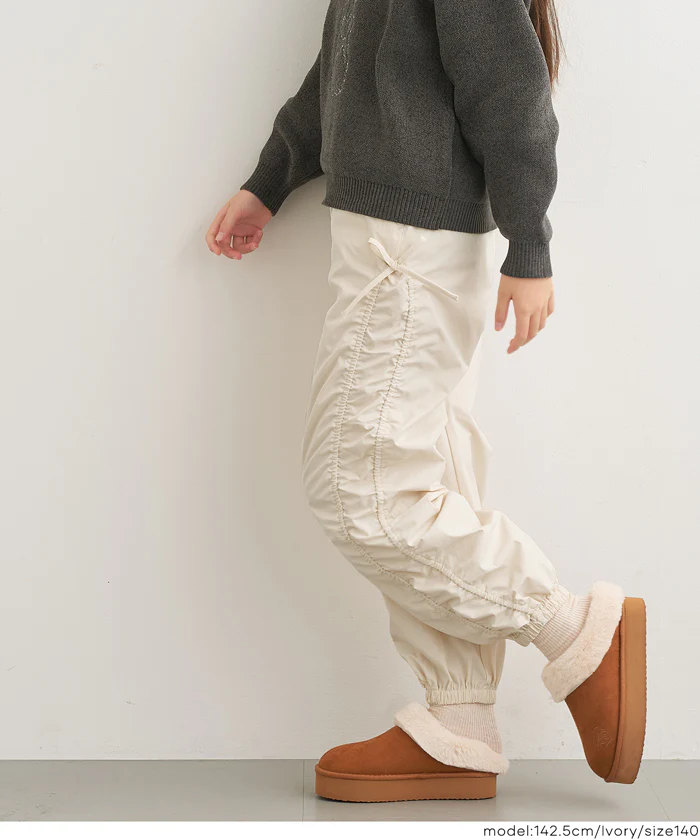 【DAILY WARM】裏微起毛サイドシャーリングパンツ キッズ メール便不可 - Image 6