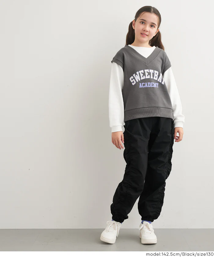 【DAILY WARM】裏微起毛サイドシャーリングパンツ キッズ メール便不可 - Image 8