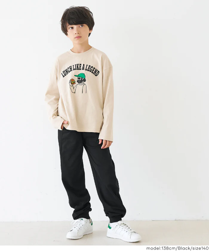 刺繍スウェットジョガーパンツ キッズ メール便不可 - Image 7