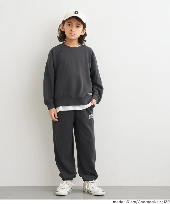 サイドスリットスウェットトップス キッズ メール便不可 - Image 2