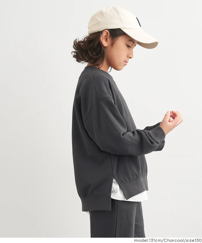 サイドスリットスウェットトップス キッズ メール便不可 - Image 3