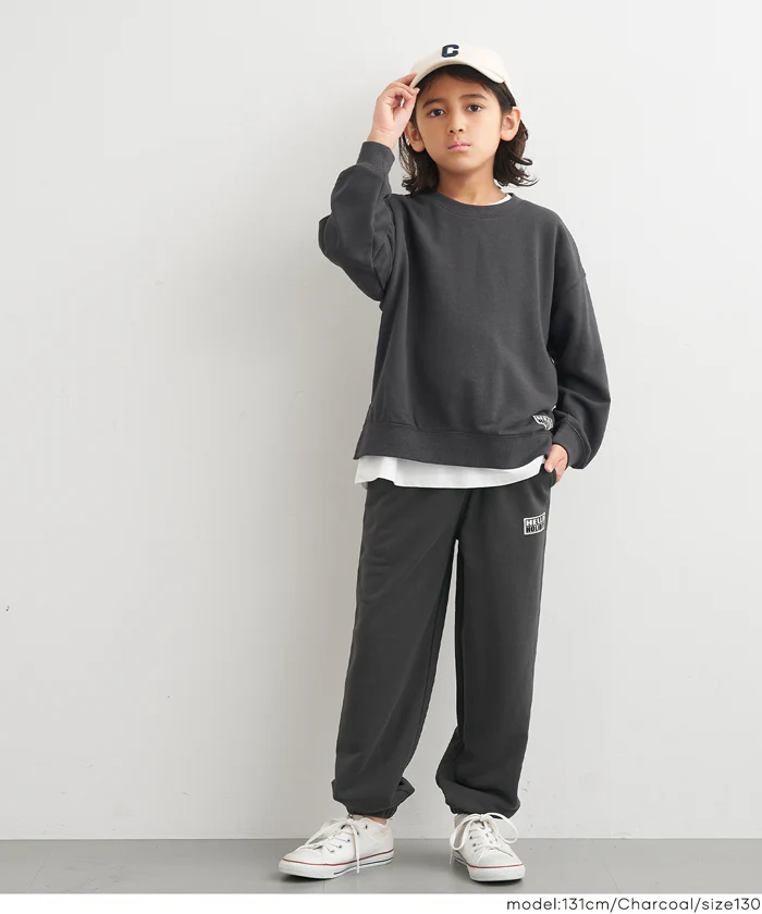 セール★1690円→990円 ネームスウェットジョガーパンツ キッズ メール便不可 - Image 2