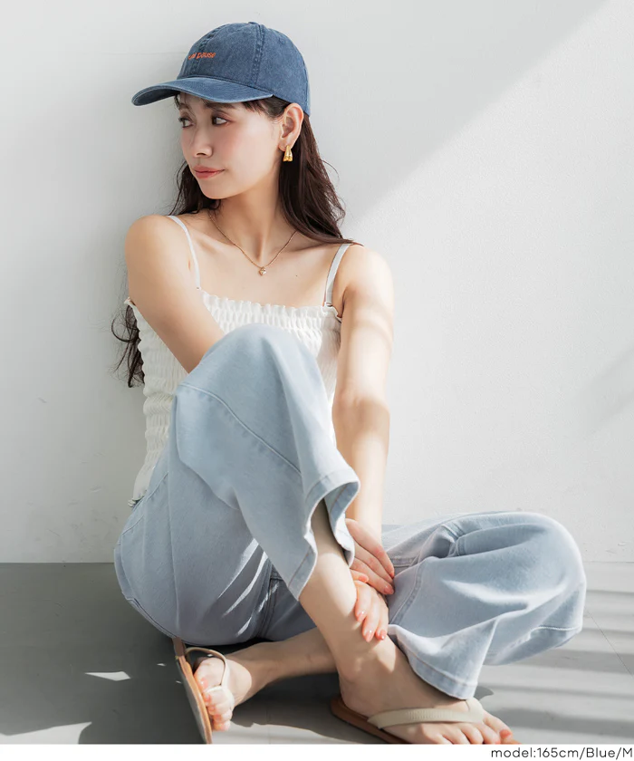 【公式アプリ限定★レビューポイントUP商品】ムーヴデニム9分丈パンツ レディース メール便不可 - Image 15