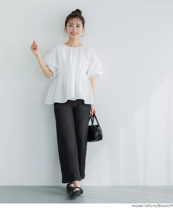 【公式アプリ限定★レビューポイントUP商品】ムーヴデニム9分丈パンツ レディース メール便不可 - Image 4