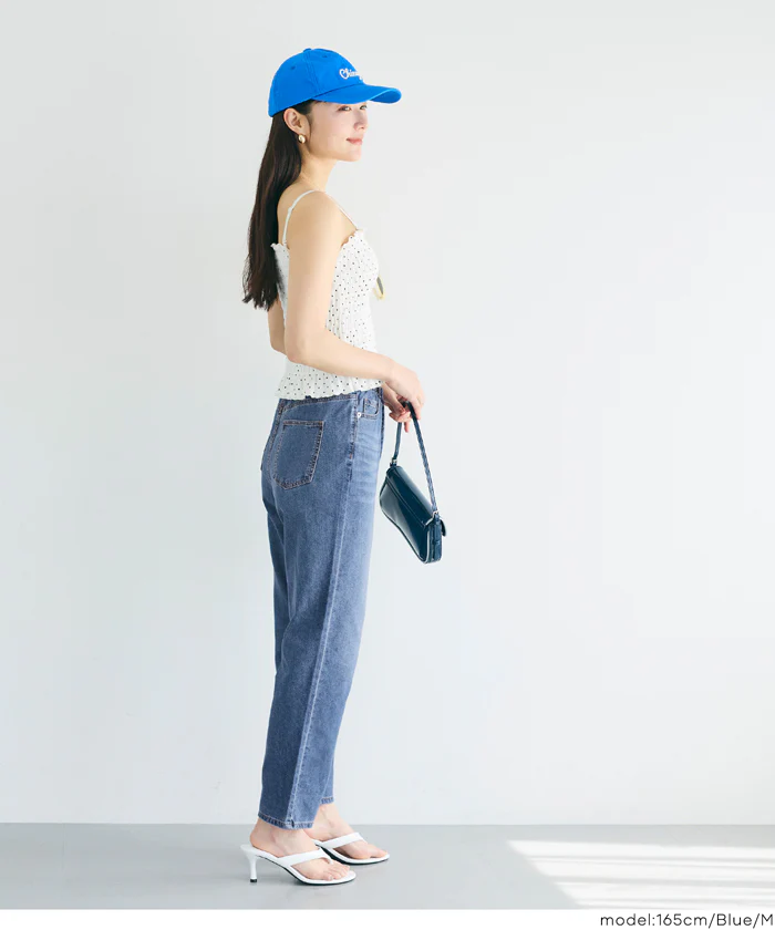 サマーデニムテーパードパンツ レディース メール便不可 - Image 16