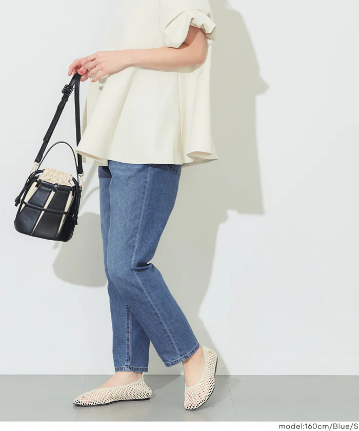 サマーデニムテーパードパンツ レディース メール便不可 - Image 18