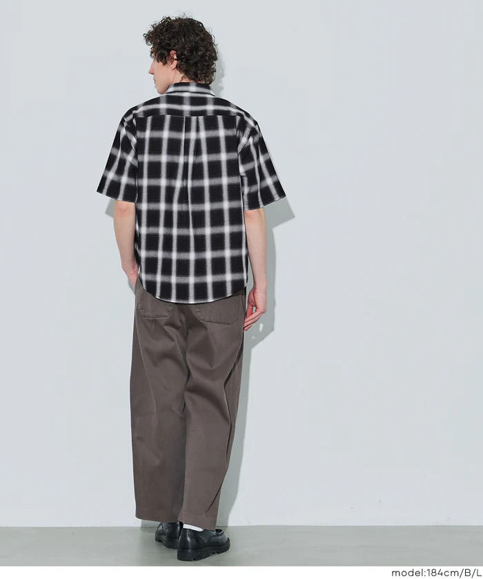 チェック半袖シャツ メンズ メール便不可 - Image 10