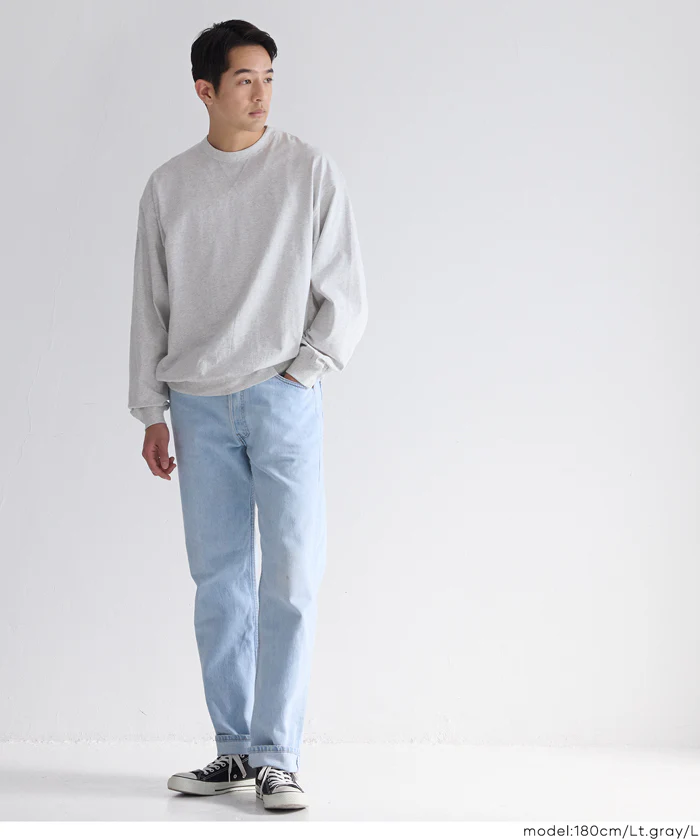 セール★1490円→1290円 スウェットトレーナーTシャツ メンズ レディース メール便不可 - Image 3