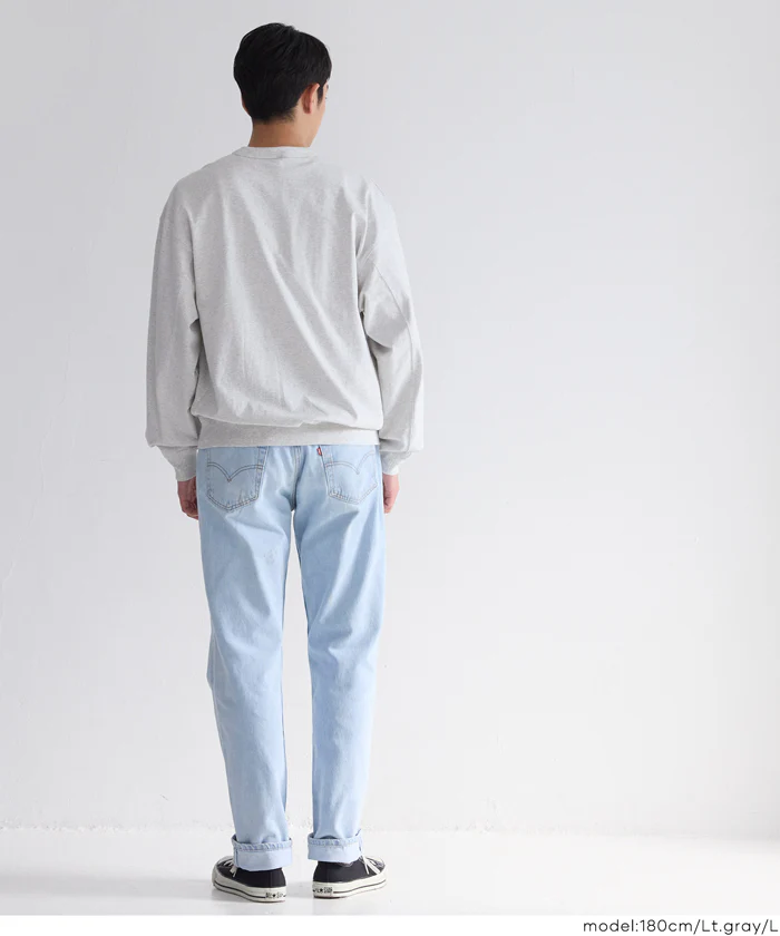セール★1490円→1290円 スウェットトレーナーTシャツ メンズ レディース メール便不可 - Image 5