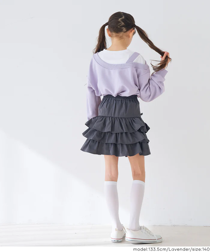 セール★1690円→990円 ワンショルスウェットプルオーバー キッズ メール便不可 - Image 4