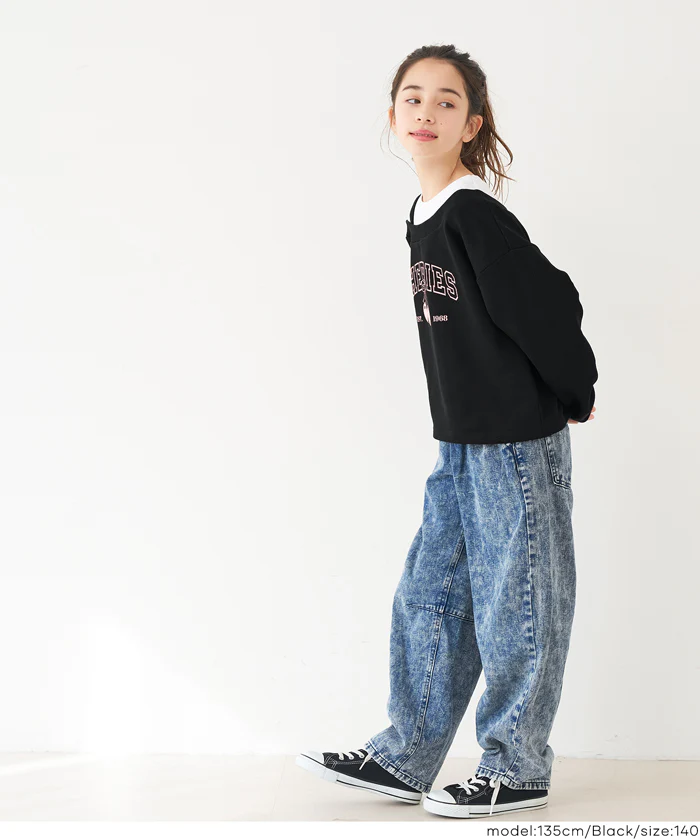 セール★1690円→990円 ワンショルスウェットプルオーバー キッズ メール便不可 - Image 9