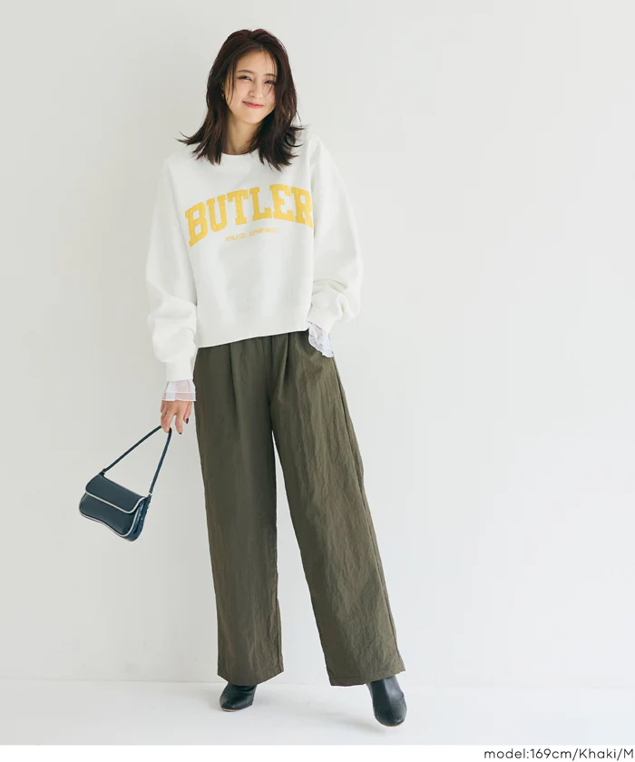 セール★2990円→990円 【DAILY WARM】ナイロン微起毛タックパンツ ウォッシャブル レディース メール便不可 coca コカ - Image 3