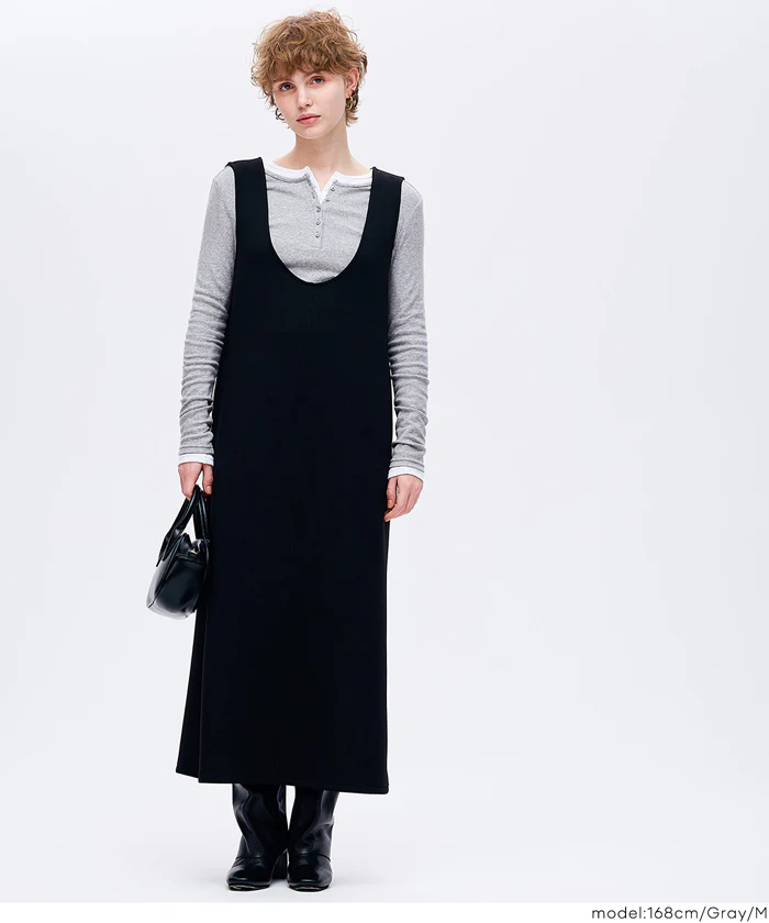 ヘンリーネックロングTシャツ レディース メール便不可 - Image 11