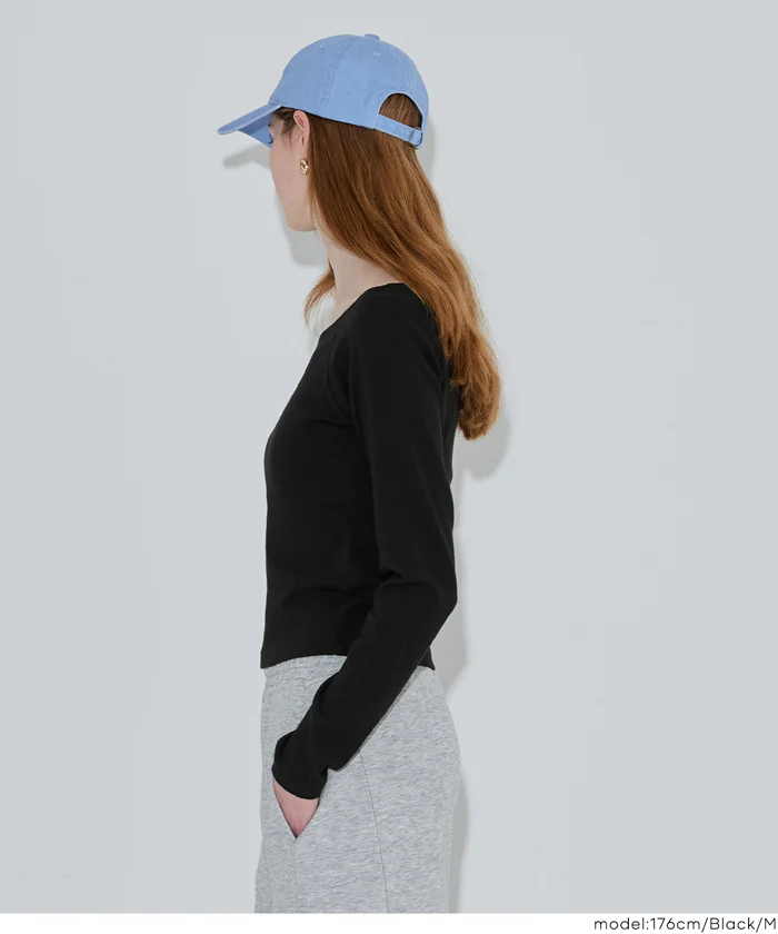 ラグランオフショルダーロングTシャツ レディース メール便不可 - Image 8