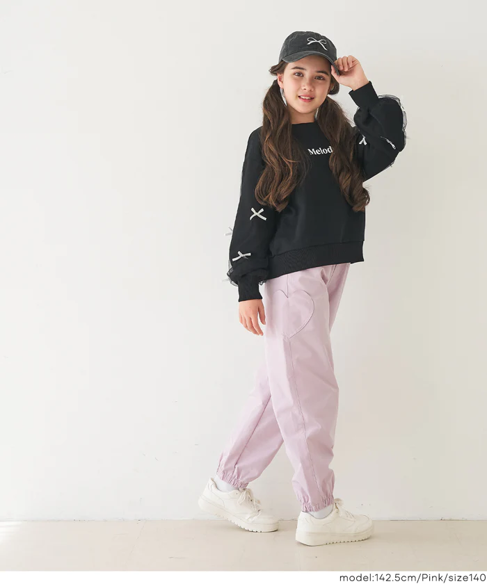 セール★1990円→1690円 サイドハートポケットジョガーパンツ キッズ メール便不可 - Image 11