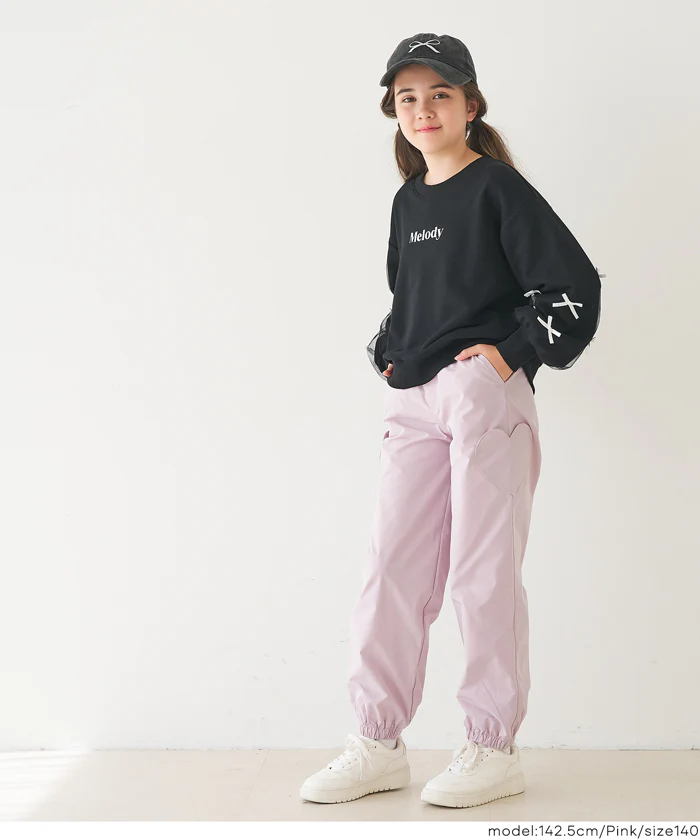 セール★1990円→1690円 サイドハートポケットジョガーパンツ キッズ メール便不可 - Image 13
