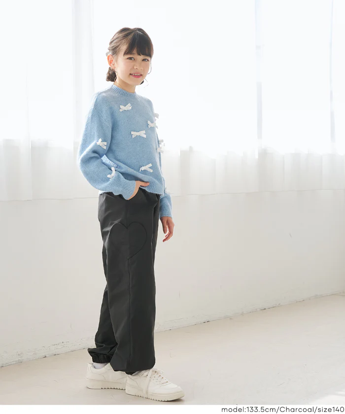 セール★1990円→1690円 サイドハートポケットジョガーパンツ キッズ メール便不可 - Image 3