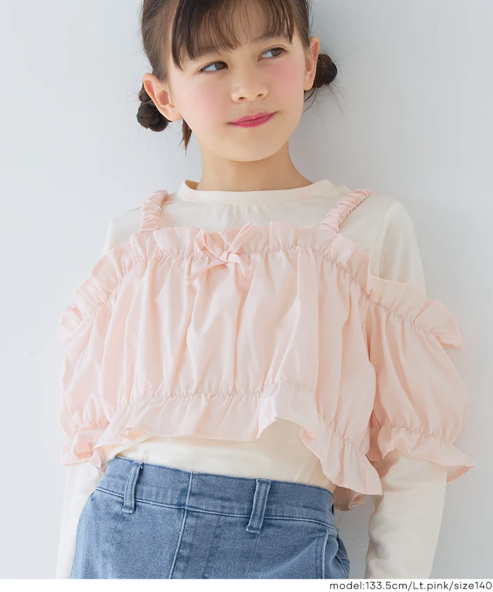 セール★2490円→1490円 ビスチェ＆長袖Tシャツ 2点セット キッズ メール便不可 - Image 10