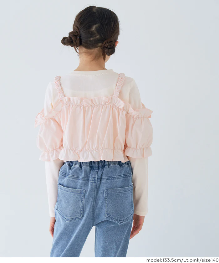 セール★2490円→1490円 ビスチェ＆長袖Tシャツ 2点セット キッズ メール便不可 - Image 11