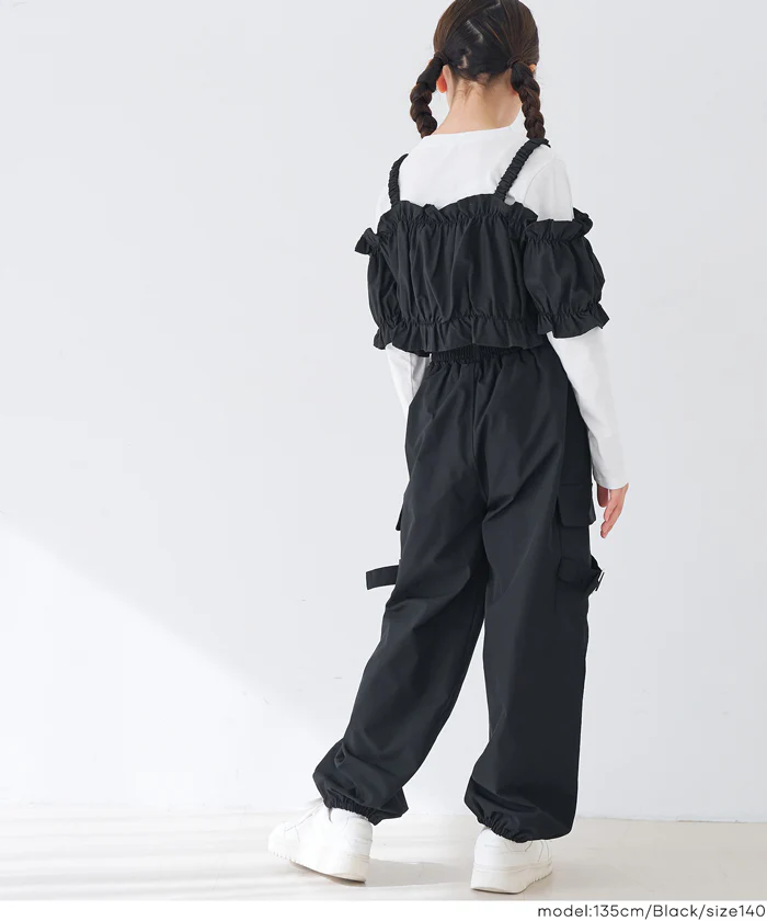 セール★2490円→1490円 ビスチェ＆長袖Tシャツ 2点セット キッズ メール便不可 - Image 4