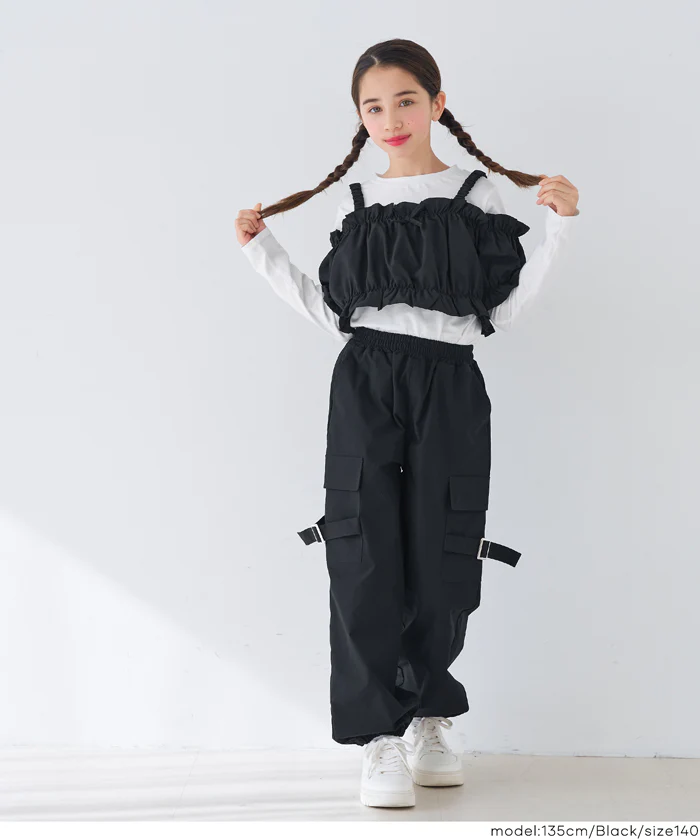 セール★2490円→1490円 ビスチェ＆長袖Tシャツ 2点セット キッズ メール便不可 - Image 6