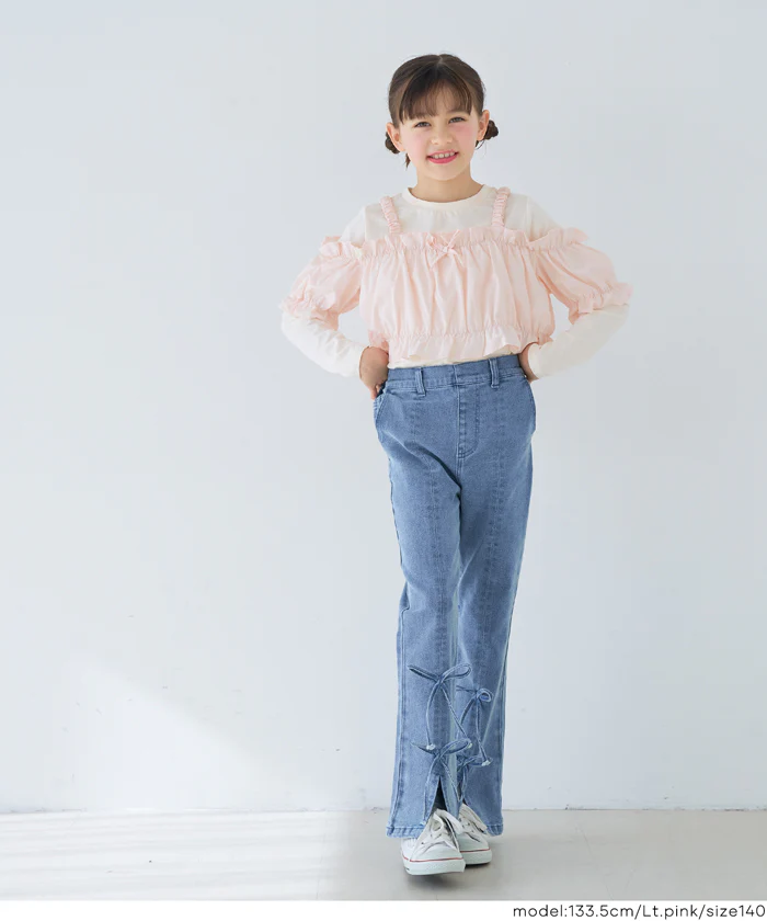 セール★2490円→1490円 ビスチェ＆長袖Tシャツ 2点セット キッズ メール便不可 - Image 8