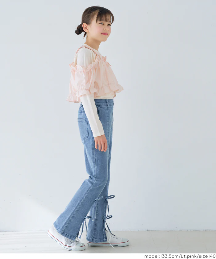 セール★2490円→1490円 ビスチェ＆長袖Tシャツ 2点セット キッズ メール便不可 - Image 9