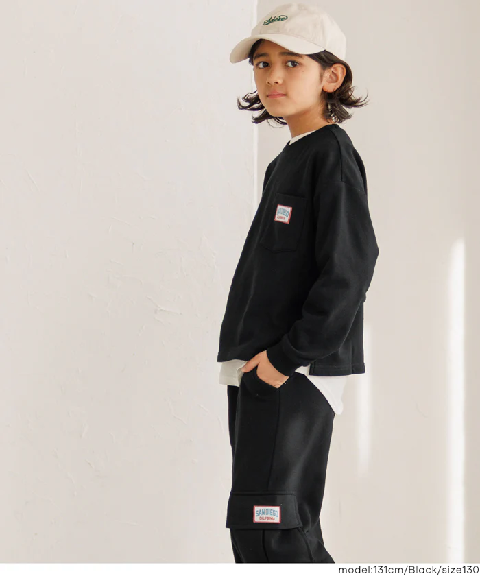 セール★1490円→990円ネームポケットスウェットトップス キッズ メール便不可 coca コカ - Image 9