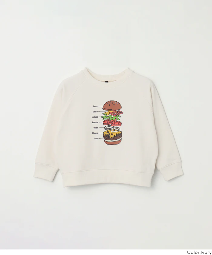 イラストラグランスウェットトップス キッズ メール便不可 - Image 13