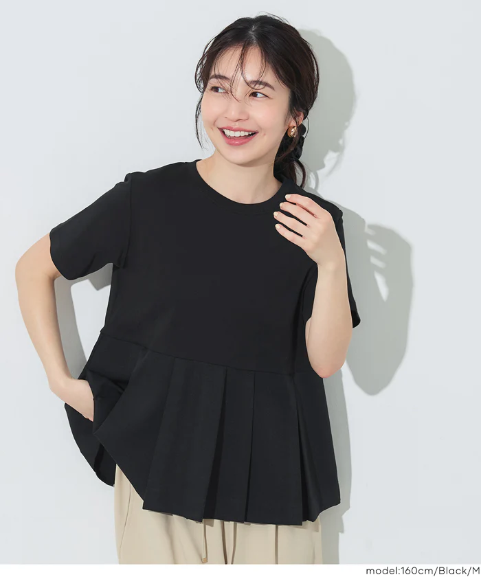 タック異素材切替Tシャツ レディース メール便不可 - Image 13
