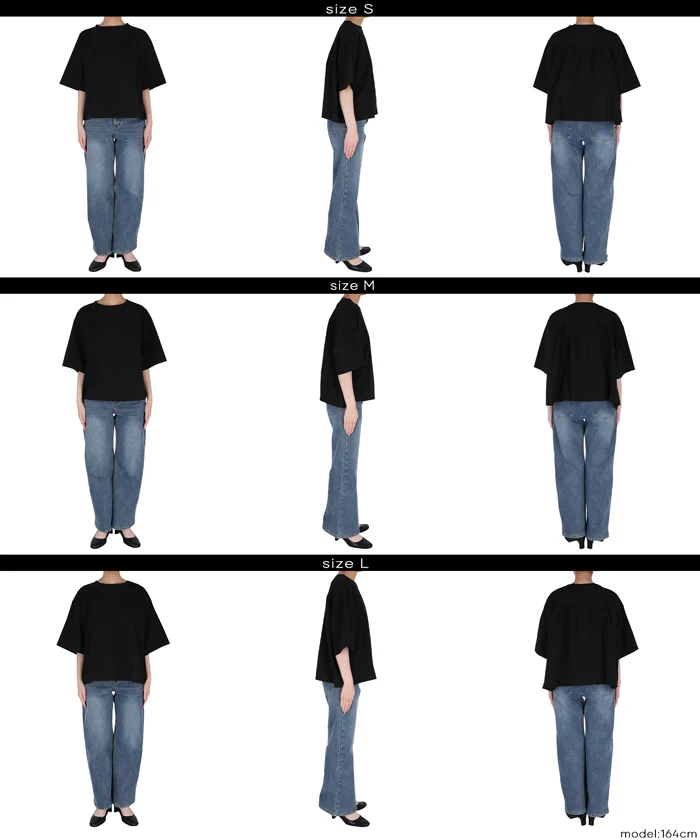 ５分袖バックギャザーTシャツ レディース メール便不可 - Image 14