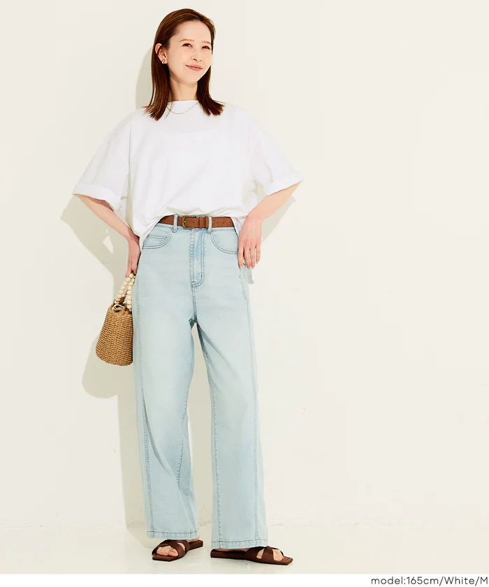 ５分袖バックギャザーTシャツ レディース メール便不可 - Image 7