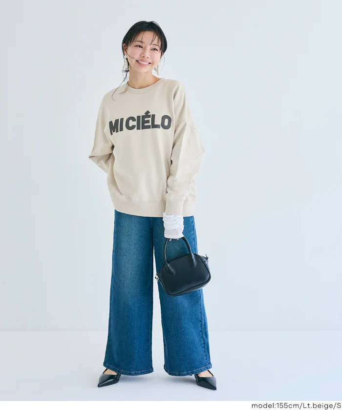 セール★2990円→1490円 ワッペン刺繍裏毛トレーナー レディース メール便不可 - Image 11
