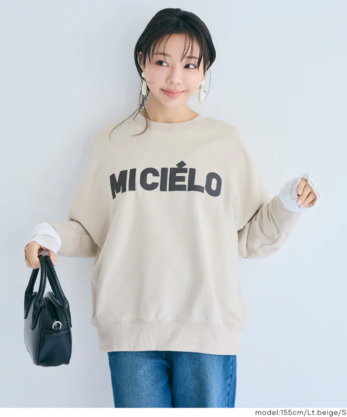 セール★2990円→1490円 ワッペン刺繍裏毛トレーナー レディース メール便不可 - Image 13