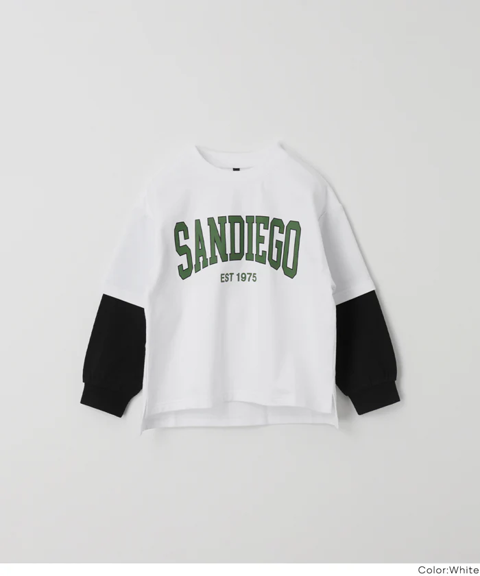 セール★1690円→990円 長袖レイヤードTシャツ キッズ メール便不可 - Image 15