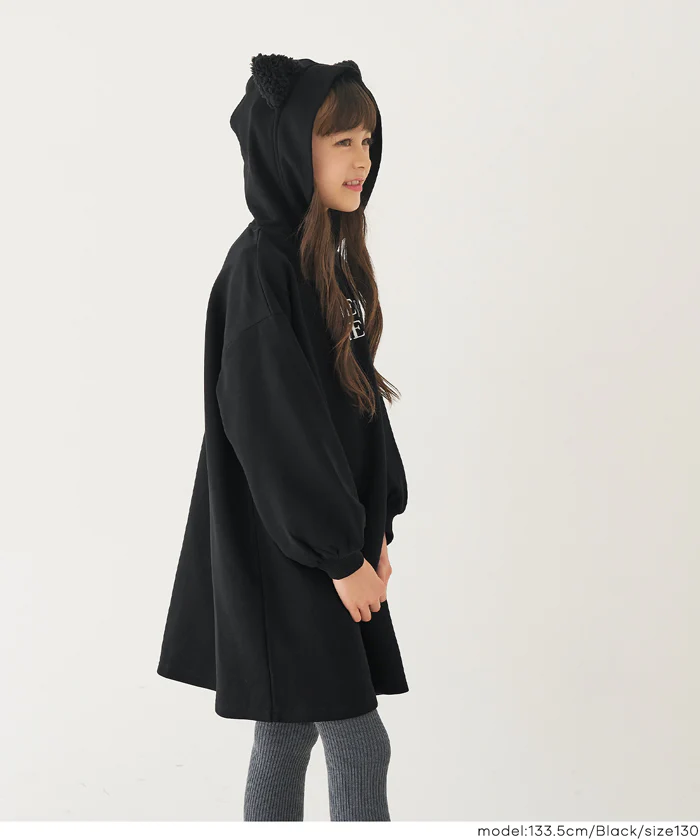 裏起毛ネコ耳ワンピース キッズ メール便不可 - Image 10