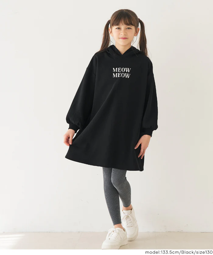 裏起毛ネコ耳ワンピース キッズ メール便不可 - Image 7